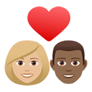 👩🏼‍❤️‍👨🏾 Emoji Pareja Enamorada - Mujer: Tono De Piel Claro Medio, Hombre: Tono De Piel Oscuro Medio en JoyPixels 6.5.