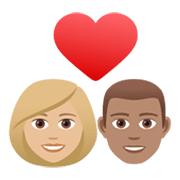 👩🏼‍❤️‍👨🏽 Emoji Liebespaar - Frau: mittelhelle Hautfarbe, Mann: mittlere Hautfarbe JoyPixels 6.5.