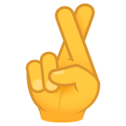 🤞 Emoji Dedos Cruzados na JoyPixels 6.5.
