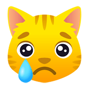 😿 Emoji Rosto De Gato Chorando na JoyPixels 6.5.