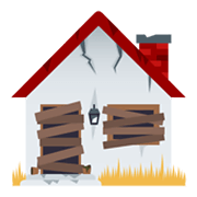Émoji 🏚️ Maison Abandonnée sur JoyPixels 6.5.