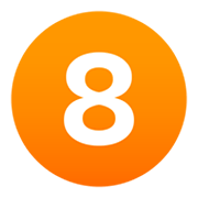 8️ Emoji Numero ocho en JoyPixels 6.5.