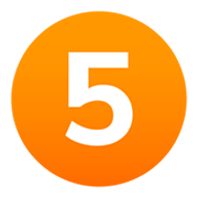 5️ Emoji Número cinco en JoyPixels 6.5.