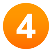 Emoji 4️ Cifra quattro su JoyPixels 6.5.
