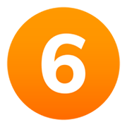6️ Emoji Numero seis en JoyPixels 6.5.