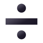 ➗ Emoji Símbolo De Divisão na JoyPixels 6.5.