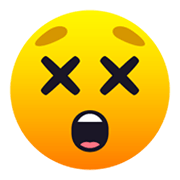 😵 Emoji benommenes Gesicht JoyPixels 6.5.