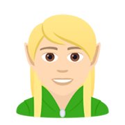🧝🏻 Emoji Elfo: Tono De Piel Claro en JoyPixels 6.5.