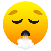 Emoji 😮‍💨 Faccia Espirando su JoyPixels 6.5.