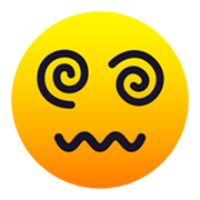 😵‍💫 Emoji Gesicht Mit Spiralförmigen Augen JoyPixels 6.5.