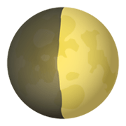 Emoji 🌓 Primo Quarto Di Luna su JoyPixels 6.5.