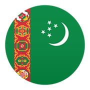 🇹🇲 Emoji Flagge: Turkmenistan JoyPixels 6.5.