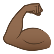 Émoji 💪🏾 Biceps Contracté : Peau Mate sur JoyPixels 6.5.
