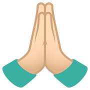 🙏🏻 Emoji Manos En Oración: Tono De Piel Claro en JoyPixels 6.5.