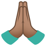 🙏🏽 Emoji Manos En Oración: Tono De Piel Medio en JoyPixels 6.5.
