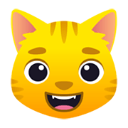 😺 Emoji grinsende Katze JoyPixels 6.5.