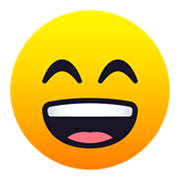 😄 Emoji grinsendes Gesicht mit lachenden Augen JoyPixels 6.5.