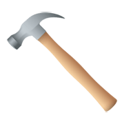 🔨 Emoji Hammer JoyPixels 6.5.