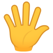 🖐️ Emoji Hand mit gespreizten Fingern JoyPixels 6.5.