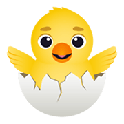 🐣 Emoji Pollito Rompiendo El Cascarón en JoyPixels 6.5.