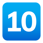 Emoji 🔟 Tasto: 10 su JoyPixels 6.5.