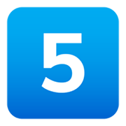 5️⃣ Emoji Teclas: 5 en JoyPixels 6.5.