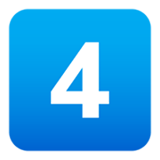 4️⃣ Emoji Teclas: 4 en JoyPixels 6.5.
