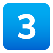 Émoji 3️⃣ Touches : 3 sur JoyPixels 6.5.