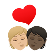 🧑🏼‍❤️‍💋‍🧑🏿 Emoji Beijo: Pessoa, Pessoa, Pele Morena Clara, Pele Escura na JoyPixels 6.5.