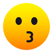😗 Emoji Cara Besando en JoyPixels 6.5.