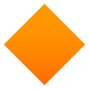 Émoji 🔶 Grand Losange Orange sur JoyPixels 6.5.