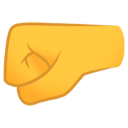 Emoji 🤛 Pugno A Sinistra su JoyPixels 6.5.