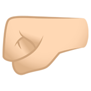 Emoji 🤛🏻 Pugno A Sinistra: Carnagione Chiara su JoyPixels 6.5.