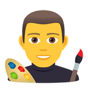👨‍🎨 Emoji Artista Hombre en JoyPixels 6.5.