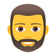 🧔‍♂️ Emoji Mann: Bart JoyPixels 6.5.