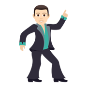 🕺🏻 Emoji Homem Dançando: Pele Clara na JoyPixels 6.5.