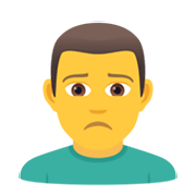 🙍‍♂️ Emoji missmutiger Mann JoyPixels 6.5.