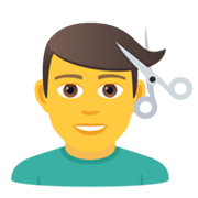 💇‍♂️ Emoji Homem Cortando O Cabelo na JoyPixels 6.5.