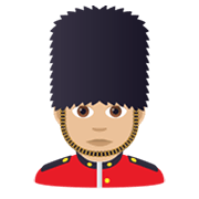 💂🏼‍♂️ Emoji Guardia Hombre: Tono De Piel Claro Medio en JoyPixels 6.5.