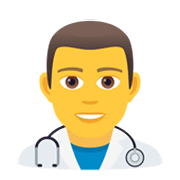 👨‍⚕️ Emoji Profesional Sanitario Hombre en JoyPixels 6.5.