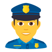 👮‍♂️ Emoji Agente De Policía Hombre en JoyPixels 6.5.