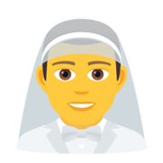 👰‍♂️ Emoji Hombre Con Velo en JoyPixels 6.5.