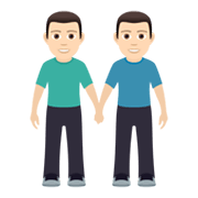 Emoji 👬🏻 Due Uomini Che Si Tengono Per Mano: Carnagione Chiara su JoyPixels 6.5.