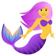 🧜‍♀️ Emoji Sirena en JoyPixels 6.5.