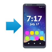 📲 Emoji Mobiltelefon mit Pfeil JoyPixels 6.5.