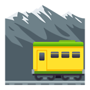 🚞 Emoji Estrada De Ferro Na Montanha na JoyPixels 6.5.