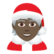 🧑🏿‍🎄 Emoji Weihnachtsperson: dunkle Hautfarbe JoyPixels 6.5.