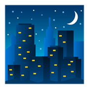 🌃 Emoji Noche Estrellada en JoyPixels 6.5.