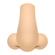 👃🏻 Emoji Nariz: Pele Clara na JoyPixels 6.5.