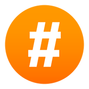 #️ Emoji Sinal de treliça na JoyPixels 6.5.